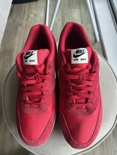 Nike Air Max 1 Red Suede UK 10